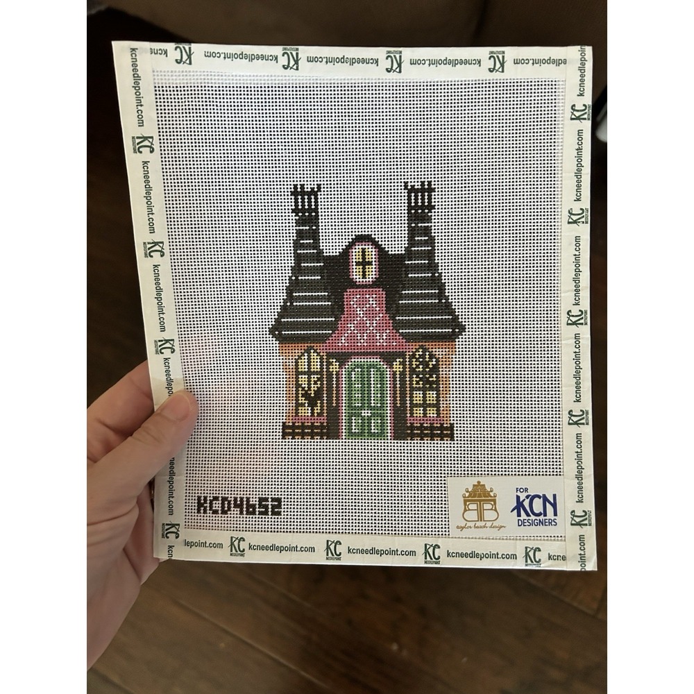 Haunted House 18 Mesh Needlepoint Handpainted Canvas